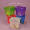 High quality plastic gift box with handle (PVC handle box)